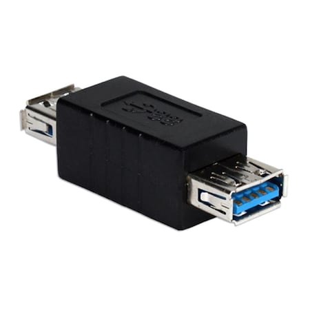 Qvs QVS CC2228B-FF USB 3.0 SuperSpeed Type A Female to Female Gender Changer & Coupler CC2228B-FF